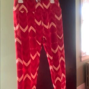 LulaRoe leggings. Heart print